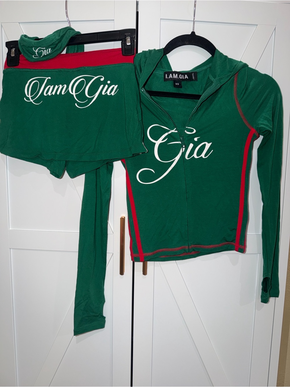 I.AM.GIA 3pc Green & Red Blare Sport Set
